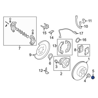 Infiniti OE - Front CV Joint Nut
