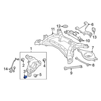 Infiniti OE - Rear Center Suspension Knuckle Bushing