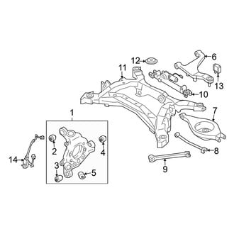 Infiniti OE - Rear Suspension - Suspension Components