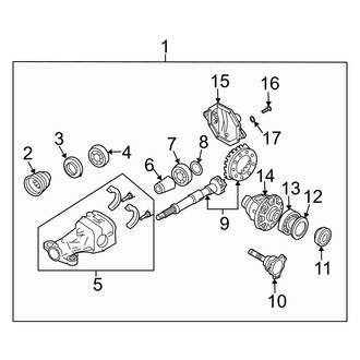 Infiniti OE - Rear Suspension - Axle & Differential (W/O Limited Slip)