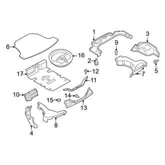 Infiniti OE - Rear Body & Floor - Interior Trim (Trunk Room), (Base / IPL / Journey / Sport / X Coupe)