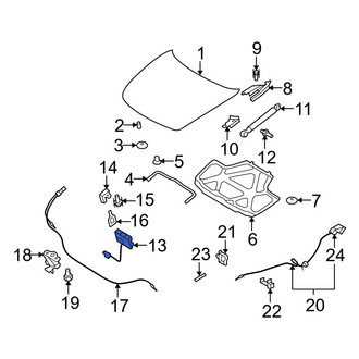 Infiniti OE - Front Right Hood Latch