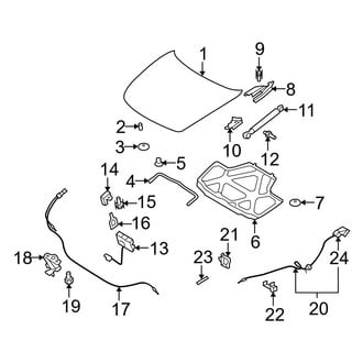 Infiniti OE - Hood & Components (Journey / Sport / X Sedan)
