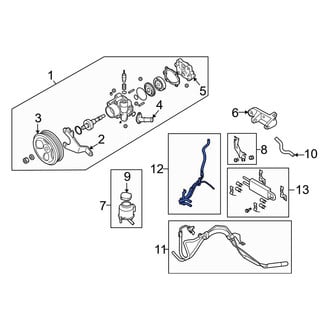 Infiniti OE - Upper Power Steering Return Hose