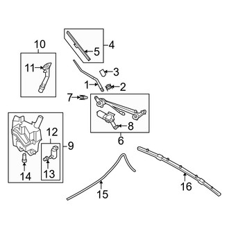 Infiniti OE - Windshield - Wiper & Washer Components