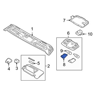 Infiniti OE - Left Map Light Lens