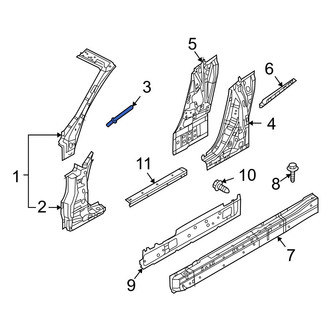 Infiniti OE - Body A-Pillar Trim Panel Rivet