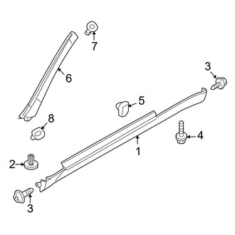 Infiniti OE - Pillars, Rocker & Floor - Exterior Trim (Base / Sport Convertible)