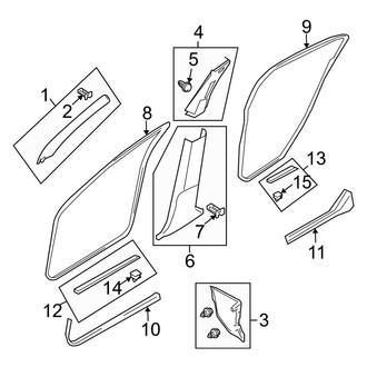 Infiniti OE - Pillars, Rocker & Floor - Interior Trim