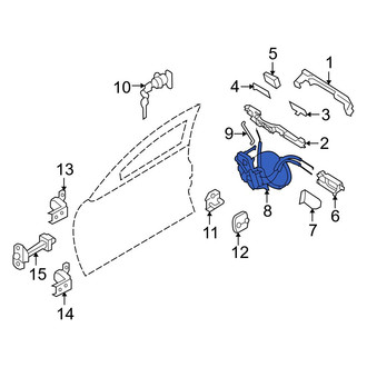 Infiniti OE - Front Right Door Latch Assembly