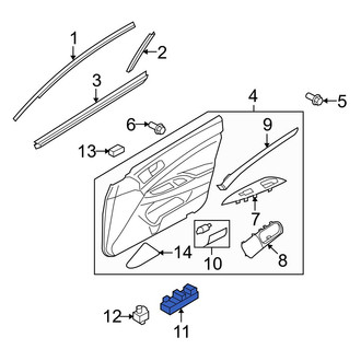 Infiniti OE - Front Right Door Window Switch