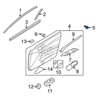 Infiniti OE - Front Door Interior Trim Panel Retainer