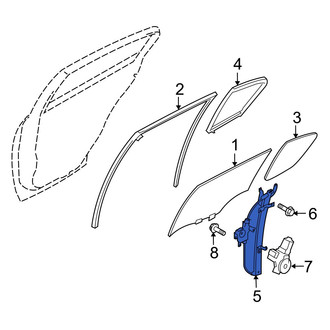 Infiniti OE - Rear Left Window Regulator