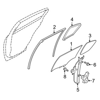 Infiniti OE - Rear Door - Glass & Hardware