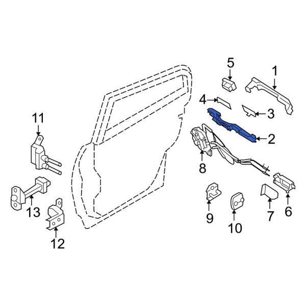 Exterior Door Handle Base