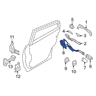 Infiniti OE - Rear Left Door Latch Assembly