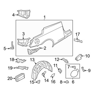Infiniti OE - Quarter Panel & Components (Base / Sport Convertible)