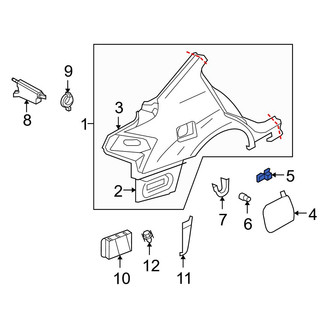 Infiniti OE - Fuel Door Spring