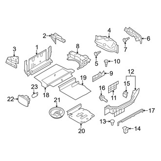 Infiniti OE - Rear Body & Floor - Interior Trim (Base / Sport Convertible)
