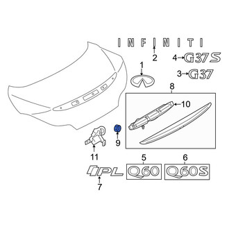 Infiniti OE - Deck Lid Finish Panel Nut