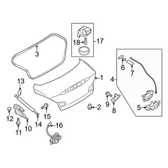 Infiniti OE - Trunk Lid - Lid & Components