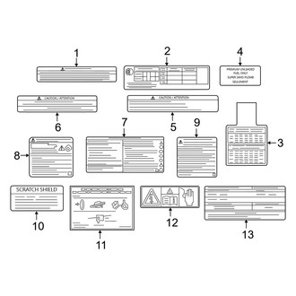 Infiniti OE - Information Labels - Labels