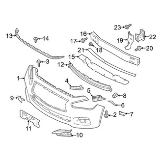 Infiniti OE - Front Bumper - Bumper & Components (Cover and Components)