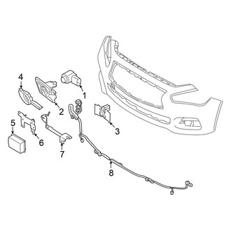 Infiniti OE - Front Bumper - Bumper & Components (Electrical Components)
