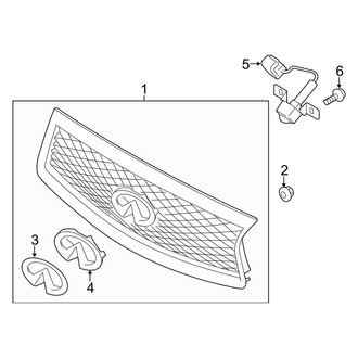 Infiniti OE - Front Bumper - Grille & Components
