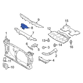 Infiniti Oe Infiniti Q50 Radiator Support Splash Shields