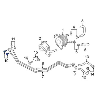 Infiniti OE - Automatic Transmission Oil Cooler Hose Banjo Bolt