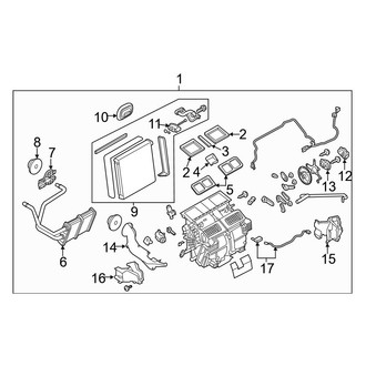 Infiniti OE - Air Conditioner & Heater - Evaporator & Heater Components
