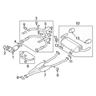 Infiniti OE - Exhaust System - Exhaust Components (3.7L)