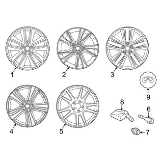 Infiniti OE - Wheels (Edition 30 / Luxe / Pure / Red Sport 400 / Sport)