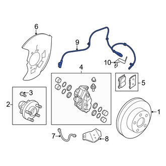 Infiniti OE - Front ABS Wheel Speed Sensor