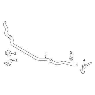 Infiniti OE - Front Suspension - Stabilizer Bar & Components (Base / Hybrid Premium / Hybrid Sport / Premium / Sport RWD)
