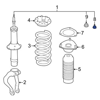 Infiniti OE - Suspension Strut Mount Nut
