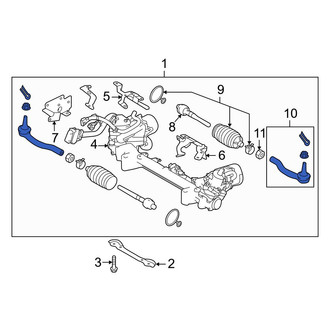 Infiniti OE - Right Outer Steering Tie Rod End