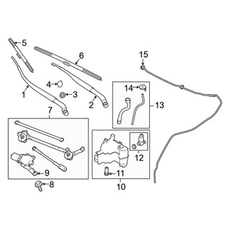 Infiniti OE - Windshield - Wiper & Washer Components