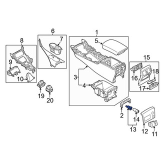 Infiniti OE - Front 12 Volt Accessory Power Outlet