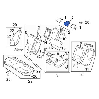 Infiniti OE - Rear Center Headrest