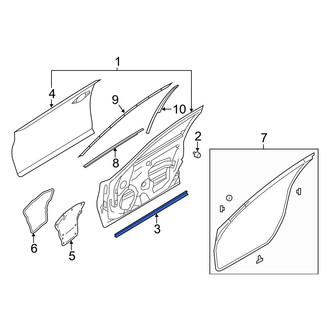 Infiniti OE - Front Lower Door Shell Seal