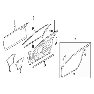Infiniti OE - Front Door - Door & Components