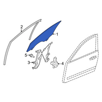 Infiniti OE - Front Left Door Glass