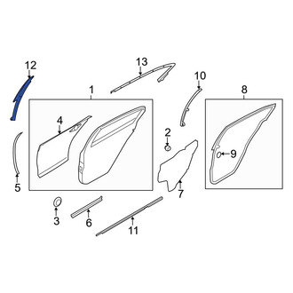 Infiniti OE - Rear Left Door Applique