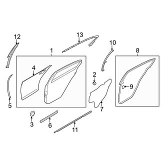 Infiniti OE - Rear Door - Door & Components