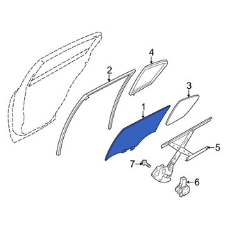 Infiniti OE - Front Left Door Glass