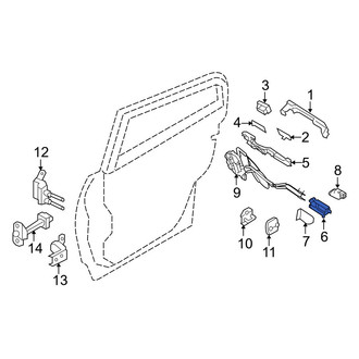 Infiniti OE - Front Left Inner Interior Door Handle