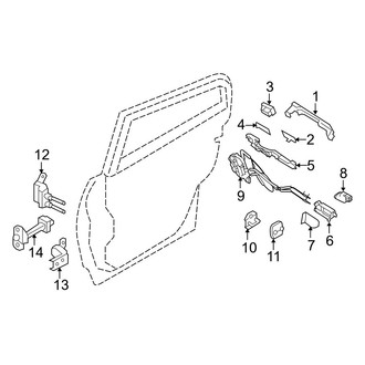 Infiniti OE - Rear Door - Lock & Hardware