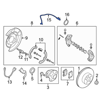 Infiniti OE - Rear Left ABS Wheel Speed Sensor